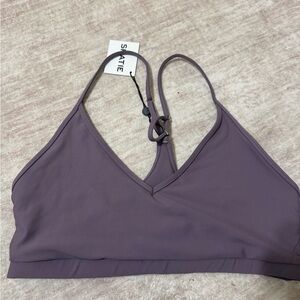 Skatie zero sports bra in purple size xl nwt